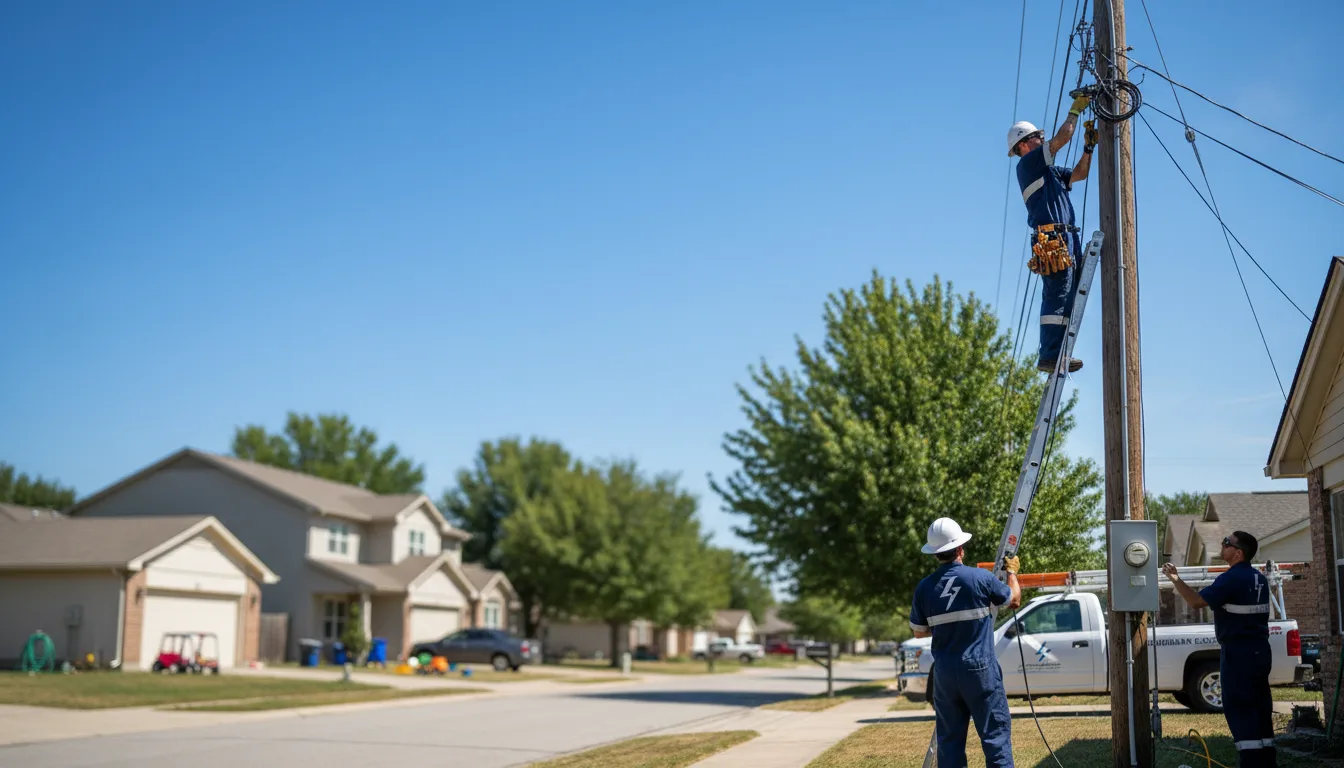 Residential electrician providing installation services in Horsham, PA